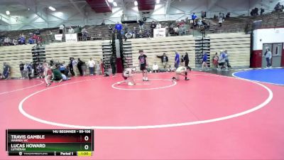 99-106 lbs Round 3 - Travis Gamble, Warren WC vs Lucas Howard, Lutheran