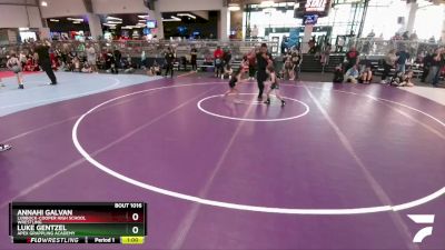 50 lbs Champ. Round 1 - Annahi Galvan, Lubbock-Cooper High School Wrestling vs Luke Gentzel, Apex Grappling Academy