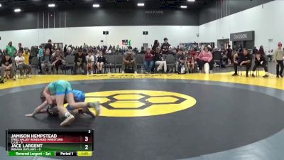 100 lbs Round 4 - Jace Largent, Indiana Outlaws vs Jamison Hempstead, Steel Valley Renegades Wrestling Club