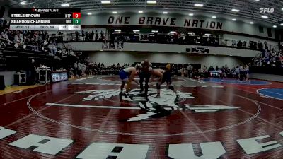 190 lbs Quarters & 1st Wb (16 Team) - Steele Brown, Mt. Pisgah Christian School vs Brandon Chandler, Trion