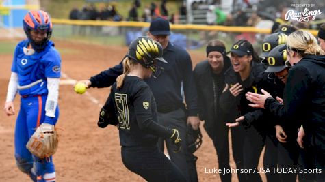 Oregon Softball, Allee Bunker Smashes Florida 8-0 At Mary Nutter Classic