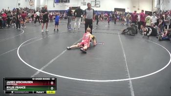 60 lbs Quarterfinal - RyLee France, Unaffiliated vs James Wischhusen, Unattached