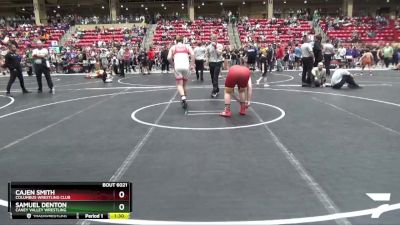 195 lbs Champ. Round 1 - Samuel Denton, Caney Valley Wrestling vs Cajen Smith, Columbus Wrestling Club