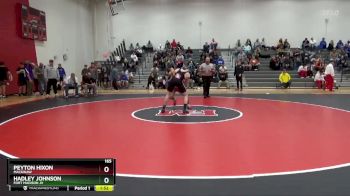 165 lbs Round 1 - Peyton Hixon, Mackinaw vs Hadley Johnson, Fort Madison JV