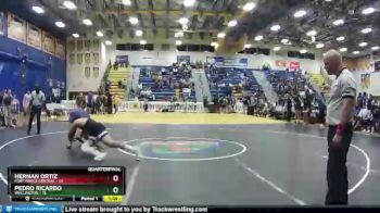 220 lbs Quarterfinals (8 Team) - Hernan Ortiz, Fort Pierce Central vs Pedro Ricardo, Wellington