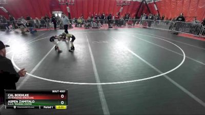 43 lbs Round 1 - Aspen Zamitalo, B.A.M. Training Center vs Cal Boehlke, No Nonsense Wrestling