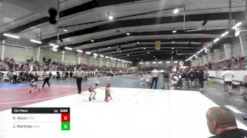 46 lbs 5th Place - Kiah Alcon, Stout Wr Acd vs Jonah Martinez, Kingdom WC