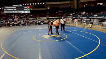 D 1 285 lbs Cons. Round 4 - Chaze Brown, Parkway vs Caleb Shelton, Catholic - B.R.