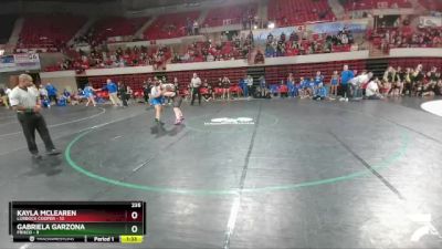 235 lbs 2nd Wrestleback And Semi-finals (16 Team) - Kayla McLearen, Lubbock Cooper vs Gabriela Garzona, Frisco