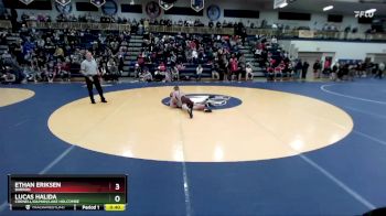 132 lbs Cons. Round 1 - Ethan Eriksen, Barron vs Lucas Halida, Cornell/Gilman/Lake Holcombe