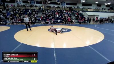 132 lbs Cons. Round 1 - Ethan Eriksen, Barron vs Lucas Halida, Cornell/Gilman/Lake Holcombe