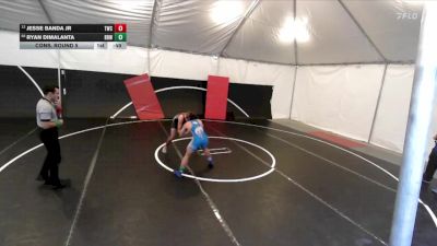 132 lbs Cons. Round 5 - Jesse Banda Jr, Threshold Wrestling Club vs Ryan Dimalanta, Rancho Bernardo Wrestling
