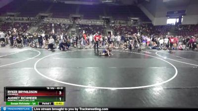 49-51 lbs Round 1 - Audrey Richmeier, Widefield Wrestling Club vs Ryker Brynildson, Colorado