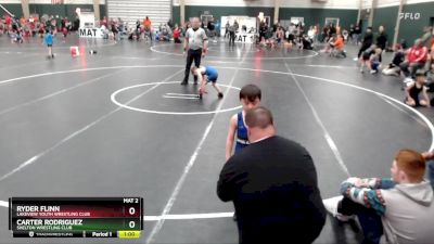 52 lbs Cons. Round 2 - Carter Rodriguez, Shelton Wrestling Club vs Ryder Flinn, Lakeview Youth Wrestling Club