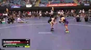 125 lbs Quarterfinal - 10 Jonathon Ortegon, Wayland Baptist vs 2 Brandon Orum, Life