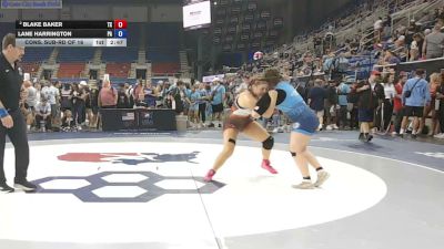 190 lbs Cons. Sub-rd Of 16 - Blake Baker, Texas vs Lane Harrington, Pennsylvania