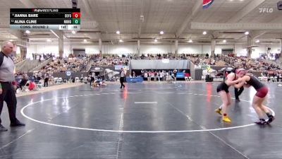 Girls 145 lbs Cons. Round 3 - Jianna Bare, Coffee Co. Central High School vs Alina Cline, Munford High School