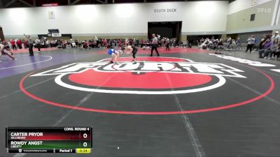 106 lbs Cons. Round 4 - Carter Pryor, Hillsboro vs Rowdy Angst, Liberty