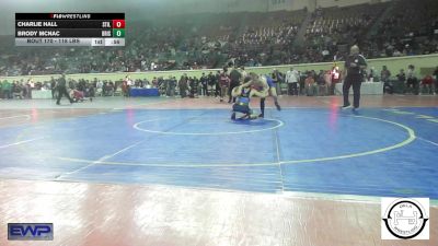 118 lbs Consi Of 32 #2 - Charlie Hall, Stillwater Wrestling vs Brody McNac, Bristow