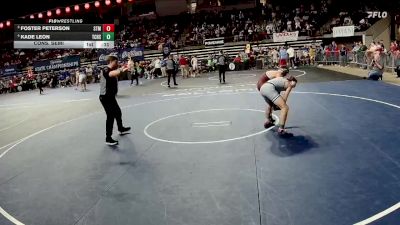 D 2 132 lbs Cons. Semi - Foster Peterson, St. Thomas More vs Kade Leon, Teurlings Catholic