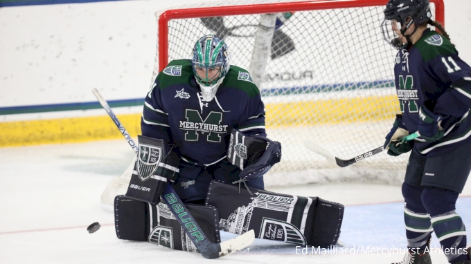 Women's Hockey Drops CHA Tournament Opener to Penn State