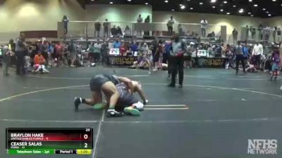 200 lbs Semis & 1st Wrestleback (8 Team) - Braylon Hake, Untouchables Purple vs Ceaser Salas, POWA