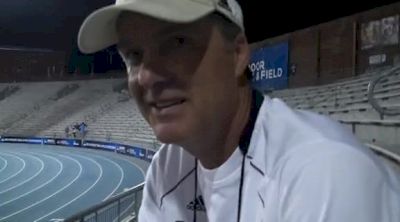 Southern Utah coach Eric Houle after Cam Levins wins first national title at 2012 NCAA Outdoor Champs