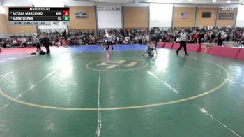 100 lbs Consi Of 8 #1 - Alyssa Marciano, North Providence vs Mary Lopes, St. Johnsbury