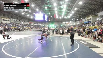 95 lbs Round Of 32 - Roman Wheeler, Little Warrior WC vs Diego Garcia, La Gente WC