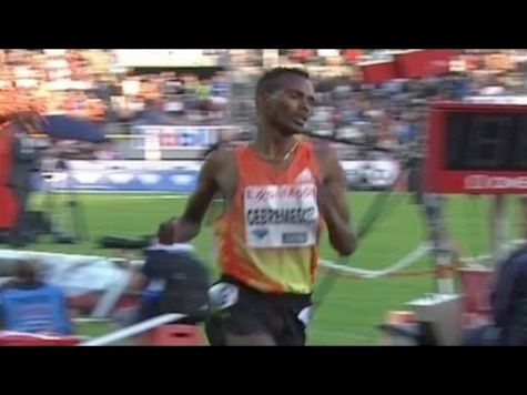 Gebremeskel holds off Gebrhiwet for 5000m win at 2012 Oslo Bislett Diamond League