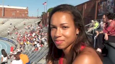 Aisha Praught pissed and motivated after steeple crash at 2012 NCAA D1 Outdoor Champs