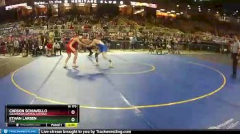 1A 170 lbs Cons. Round 3 - Ethan Larsen, Clay vs CARSON SCHIAVELLO, Clearwater Central Catholic