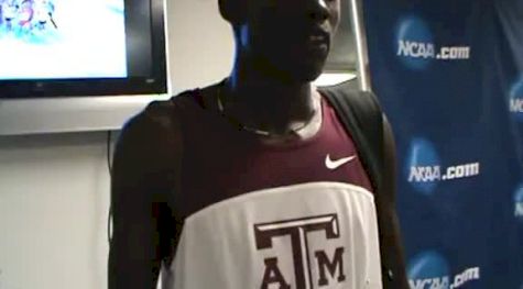 Henry Lelei wins Heat 1 of the Men's Steeple 2012 NCAA Outdoor Champs