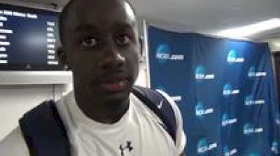 Harry Adams easily through 200m prelims and discusses what's next in the 100m after sub-10 at 2012 NCAA Outdoor Champs