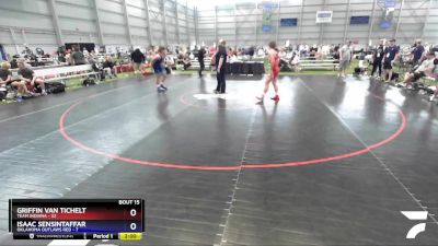 160 lbs Placement Matches (8 Team) - Griffin Van Tichelt, Team Indiana vs Isaac Sensintaffar, Oklahoma Outlaws Red