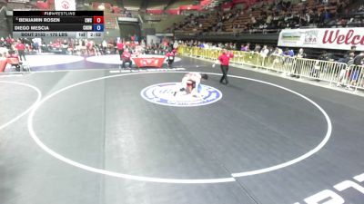 175 lbs Champ. Rd Of 64 - Benjamin Rosen, Cardinal Wrestling Club vs Diego Mescia, Chaparral High School Wrestling