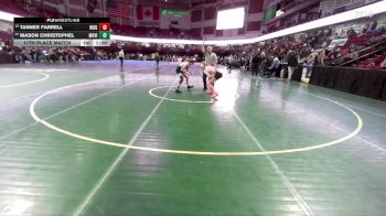 120 lbs 11th Place Match - Tanner Farrell, Ridgevue vs Mason Christophel, Mountain View