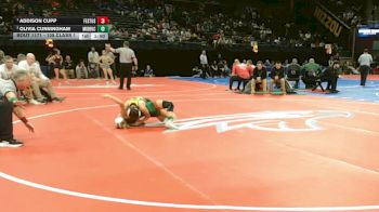 105 Class 1 lbs Quarterfinal - Addison Cupp, Festus vs Olivia Cunningham, Mid-Buchanan