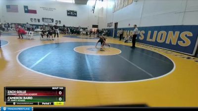 98 lbs Quarterfinal - Zach Golle, McKinney Christian Academy vs Cameron Baird, St. John`s School