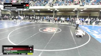 101 lbs Champ. Round 2 - Nathan Powers, Lincolnway East vs Sage Davis, Washington