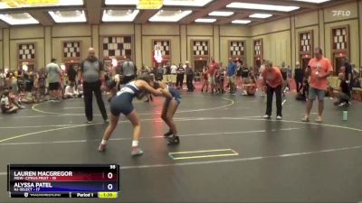 98 lbs Round 3 (4 Team) - Lauren MacGregor, MGW- Citrus Fruit vs Alyssa Patel, NJ-Select