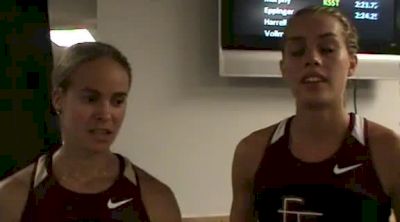 Astrid Leutert and Colleen Quigley of Florida St 4th & 5th Steeple 2012 NCAA Outdoor Champs