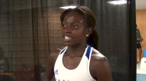 Diamond Dixon after 3rd place in 400m at 2012 NCAA Outdoor Champs