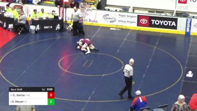 132 lbs Consi Of 8 #2 - Carson Gerba, Trinity vs Greyson Meyer, St. Marys