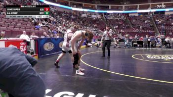 160 lbs Quarterfinal - Luke Sipes, Altoona vs A.j. Corp, West Chester Rustin