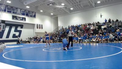 215 lbs Quarterfinals (8 Team) - Bradley Spicer, Vancleave High School vs Jayden Gambrel, North Pontotoc High School