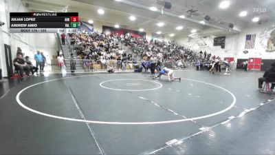 120 lbs Champ. Round 2 - Andrew Amio, Valencia/Placentia vs Julian Lopez, Arroyo