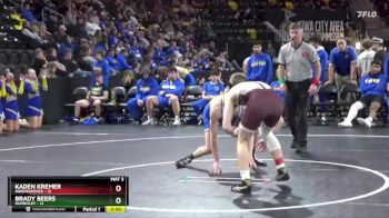 138 lbs 5th & 7th Place - Brady Beers, Humboldt vs Kaden Kremer, Independence