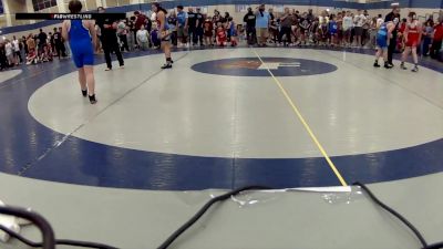 12U Girls FS - 122-125.2 Champ. Round 1 - Deonna Smith, Fishers Wrestling Club vs Delaney Whittaker