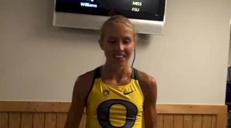 Jordan Hasay after getting nipped for 3rd in 1500 at 2012 NCAA Outdoor Champs